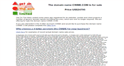 Desktop Screenshot of cwme.com